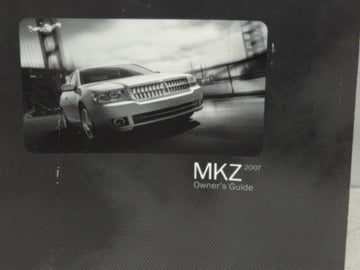 2007 Lincoln Mkz Owners Manual Book Guide P/N:7H6J-19A321-AB OEM Used Auto Parts