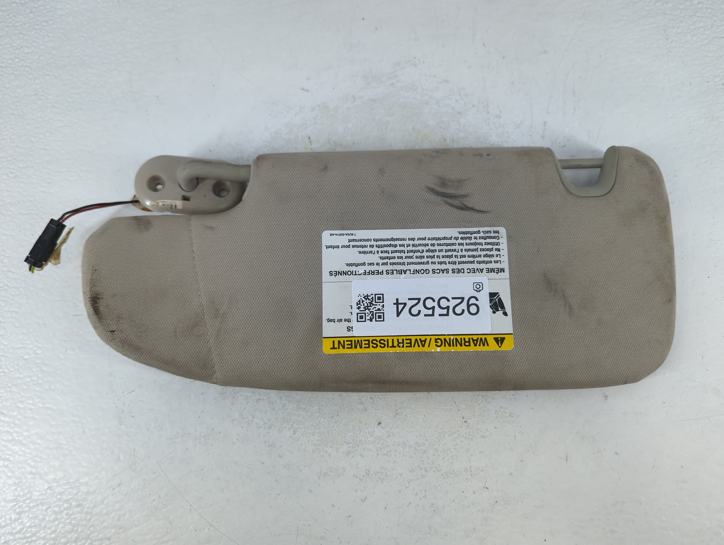 2007-2009 Lincoln Mkz Sun Visor Shade Replacement Passenger Right Mirror Fits Fits 2006 2007 2008 2009 OEM Used Auto Parts -