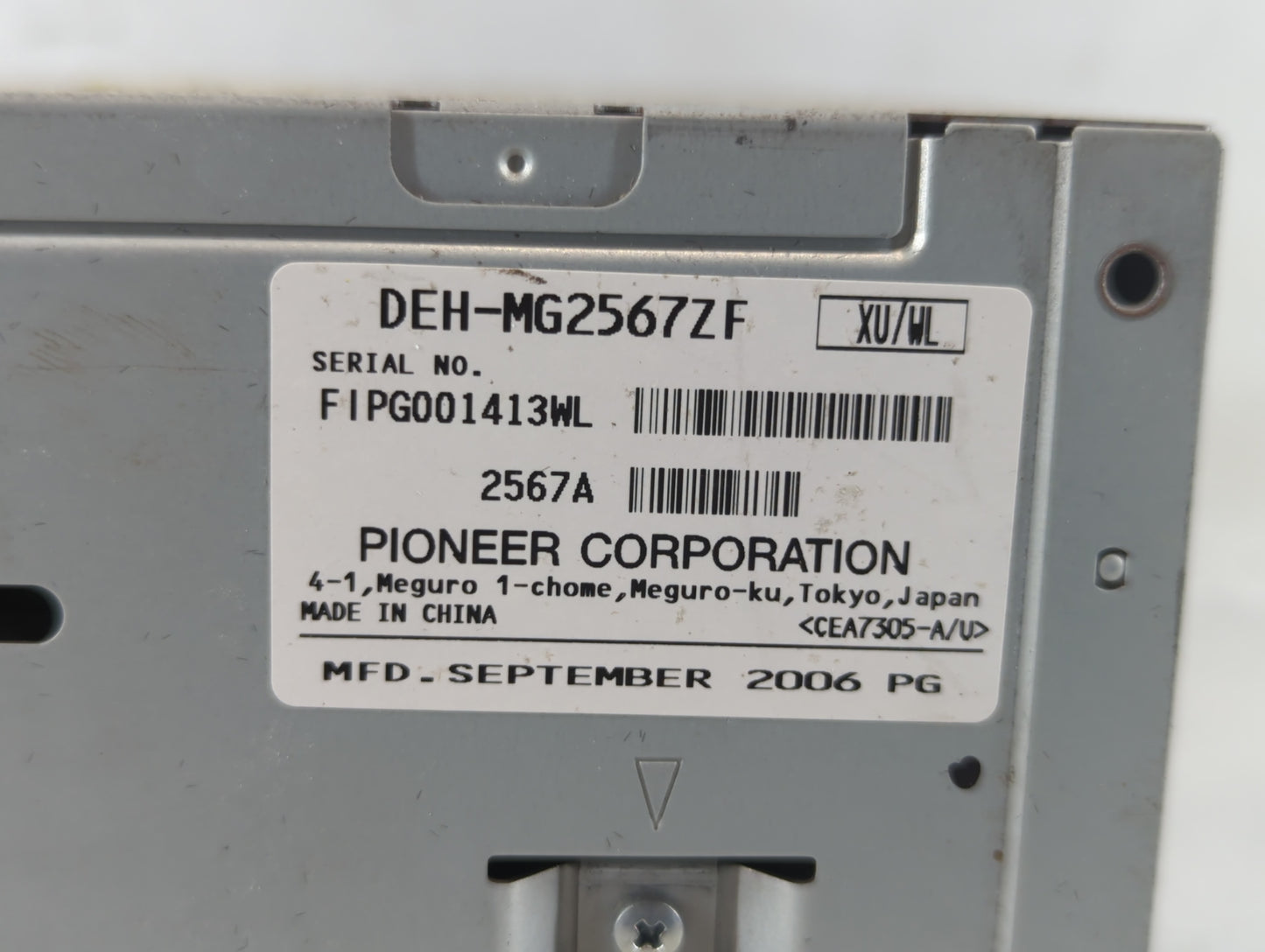 2007 Lincoln Mkz Radio AM FM Cd Player Receiver Replacement P/N:2567A Fits OEM Used Auto Parts - Oemusedautoparts1.com
