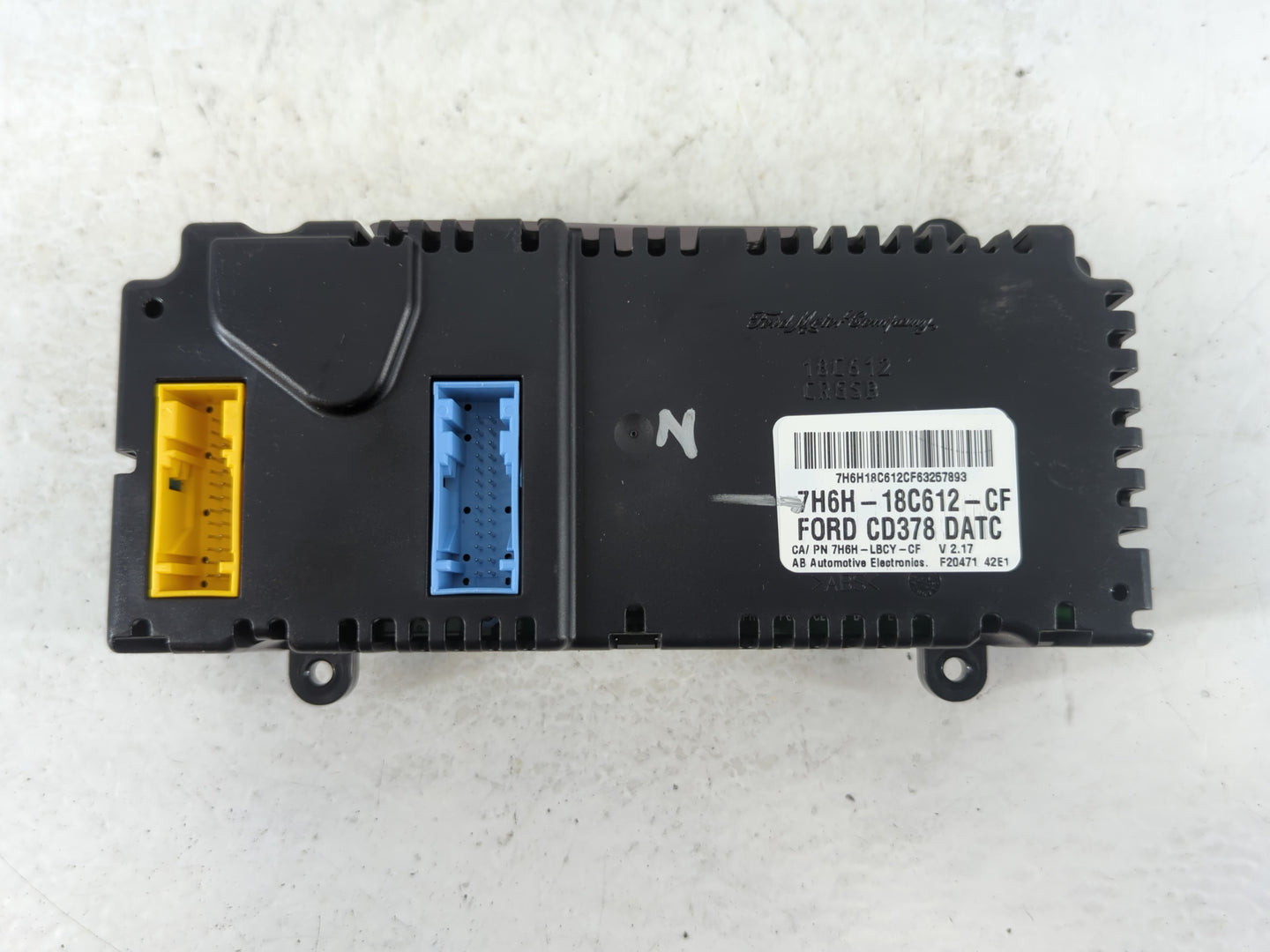 2007-2009 Lincoln Mkz Climate Control Module Temperature AC/Heater Replacement P/N:7H6H-18C612-CF Fits Fits 2007 2008 2009 O
