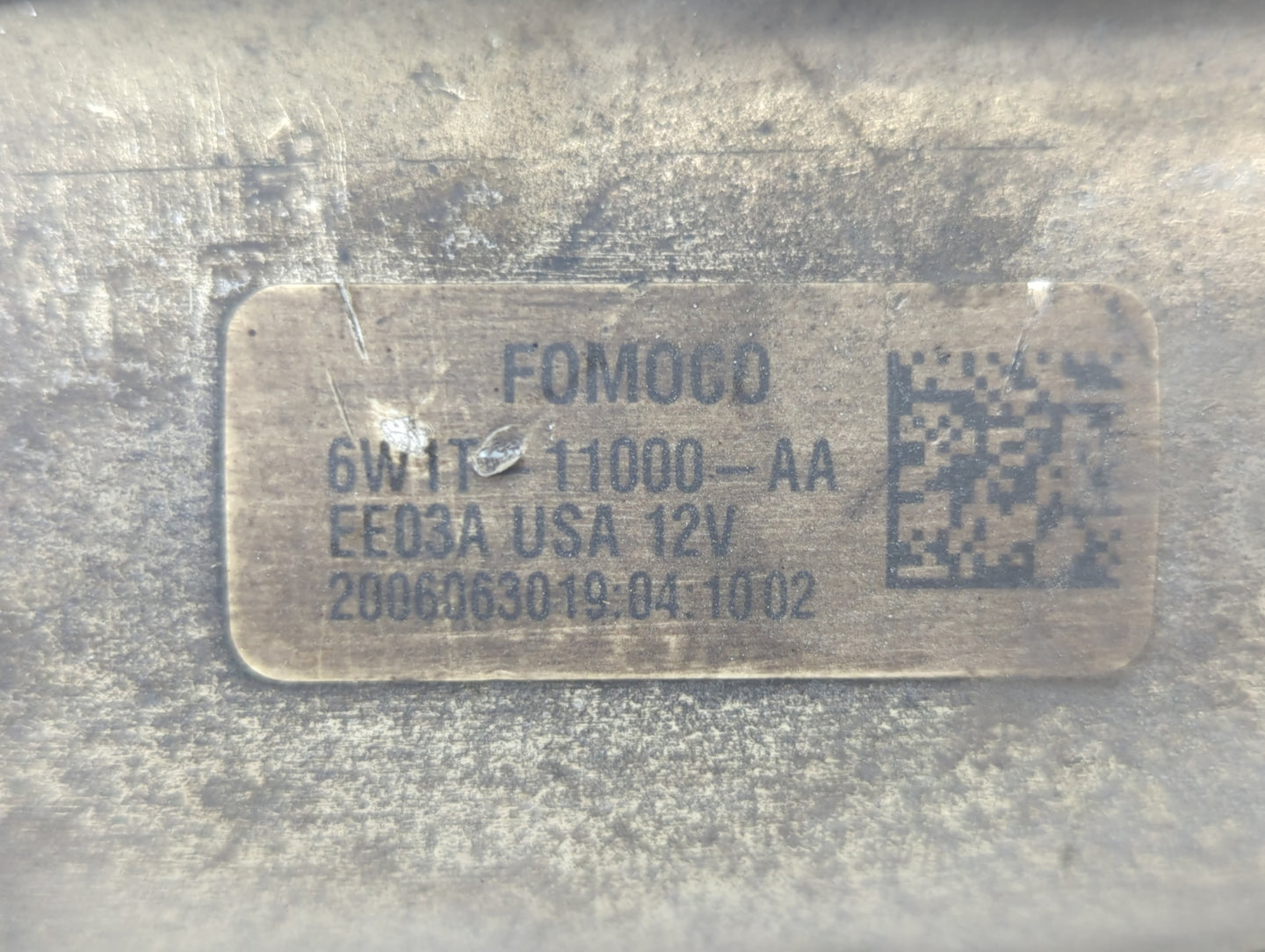 2005-2009 Lincoln Town Car Car Starter Motor Solenoid OEM P/N:6W1T-11000-AA Fits Fits 2005 2006 2007 2008 2009 OEM Used Auto