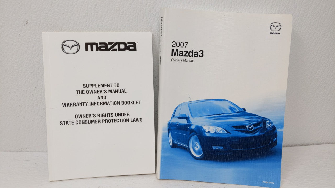 2007 Mazda 3 Owners Manual Book Guide OEM Used Auto Parts - Oemusedautoparts1.com