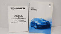 2007 Mazda 3 Owners Manual Book Guide OEM Used Auto Parts - Oemusedautoparts1.com