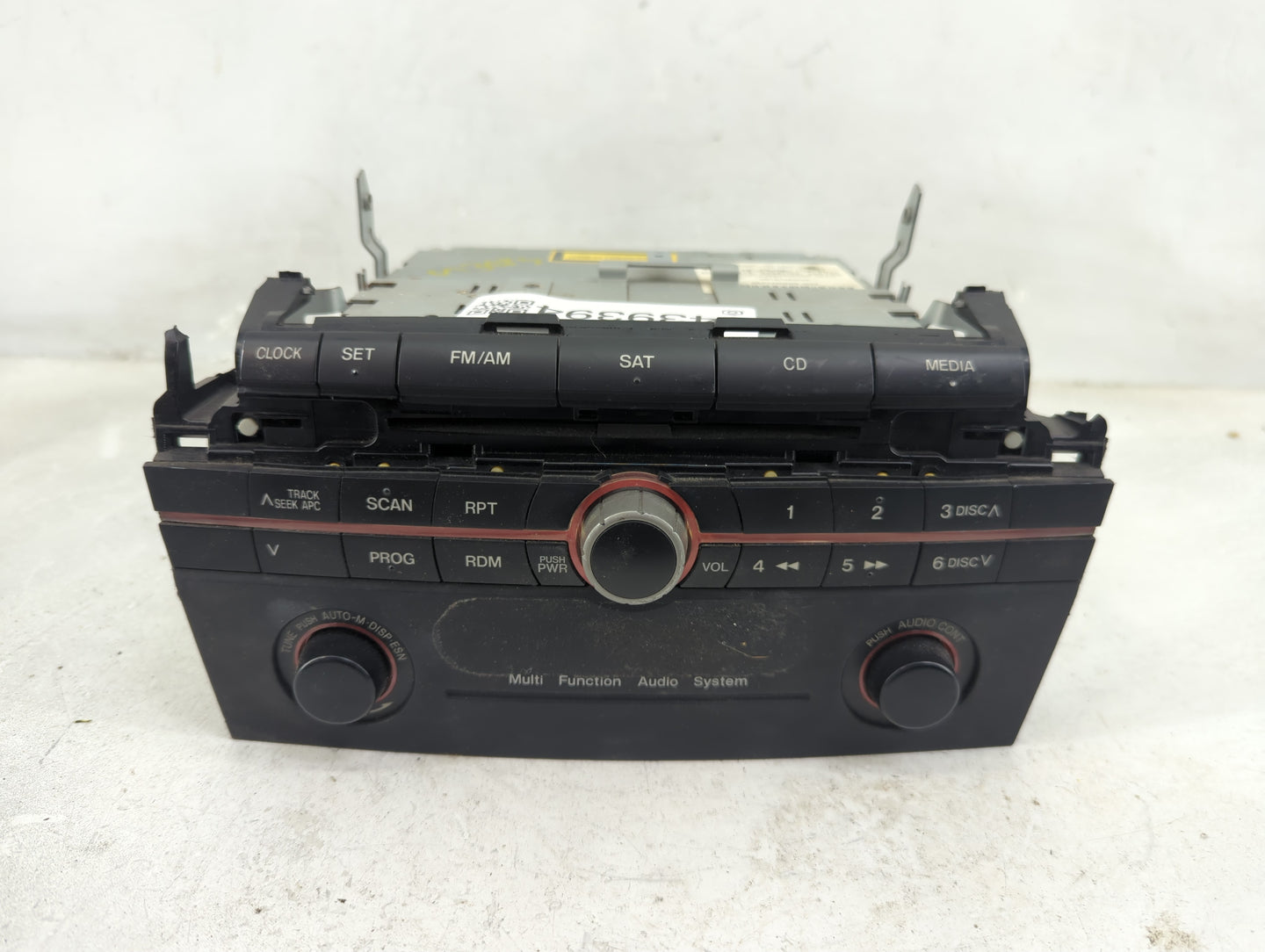 2007 Mazda 3 Radio AM FM Cd Player Receiver Replacement P/N:14797178 BR9E66AR0 Fits OEM Used Auto Parts - Oemusedautoparts1.