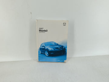 2007 Mazda 3 Owners Manual Book Guide P/N:9999-95-038C-07 OEM Used Auto Parts - Oemusedautoparts1.com