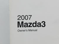 2007 Mazda 3 Owners Manual Book Guide OEM Used Auto Parts - Oemusedautoparts1.com