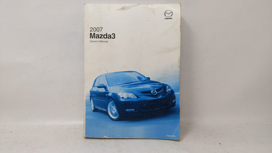 2007 Mazda 3 Owners Manual Book Guide OEM Used Auto Parts - Oemusedautoparts1.com