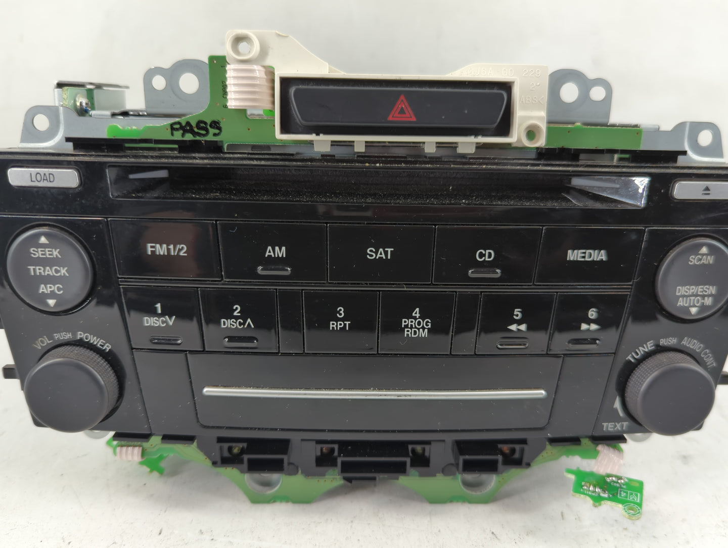 2006-2008 Mazda 6 Radio AM FM Cd Player Receiver Replacement P/N:CQ-JM4560AK Fits Fits 2006 2007 2008 OEM Used Auto Parts - 