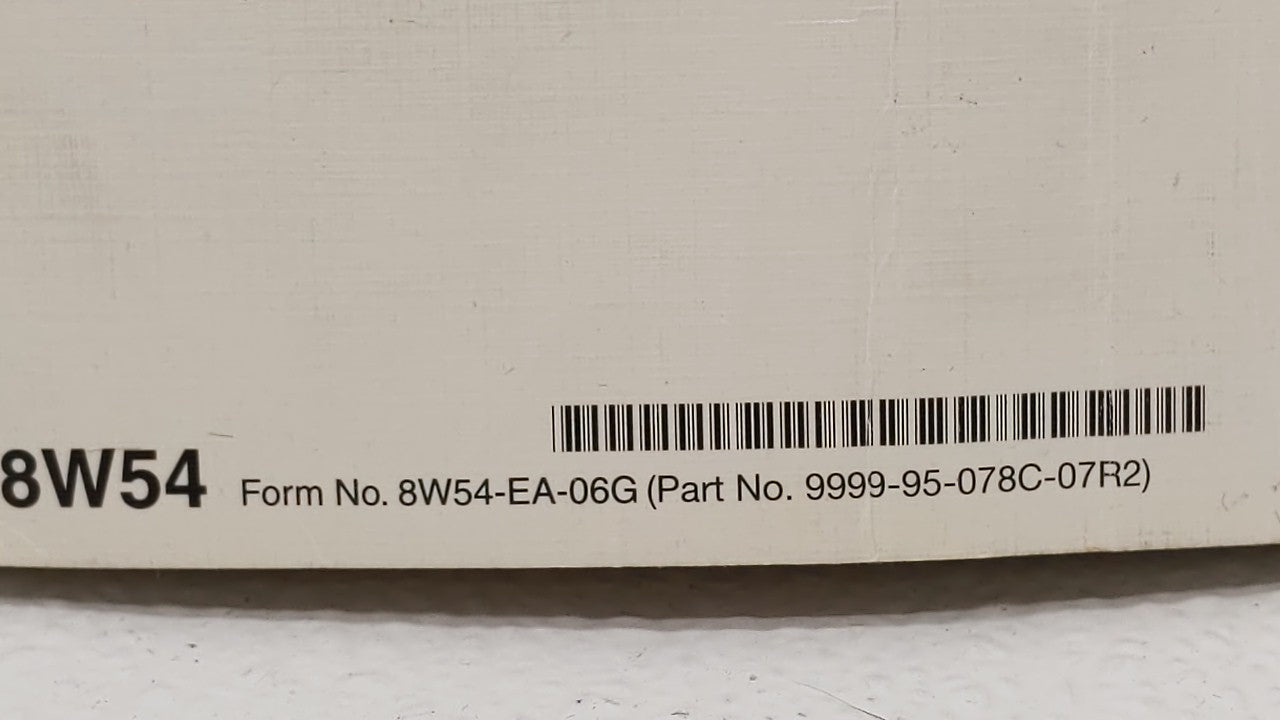 2007 Mazda 6 Owners Manual Book Guide OEM Used Auto Parts - Oemusedautoparts1.com