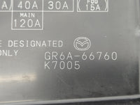 2006-2008 Mazda 6 Fusebox Fuse Box Panel Relay Module P/N:GR6A-66760 Fits Fits 2006 2007 2008 OEM Used Auto Parts - Oemuseda