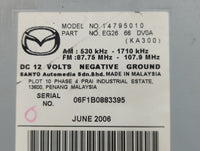 2007-2008 Mazda Cx-7 Radio AM FM Cd Player Receiver Replacement P/N:EG26 66 DV0A Fits Fits 2007 2008 OEM Used Auto Parts - O