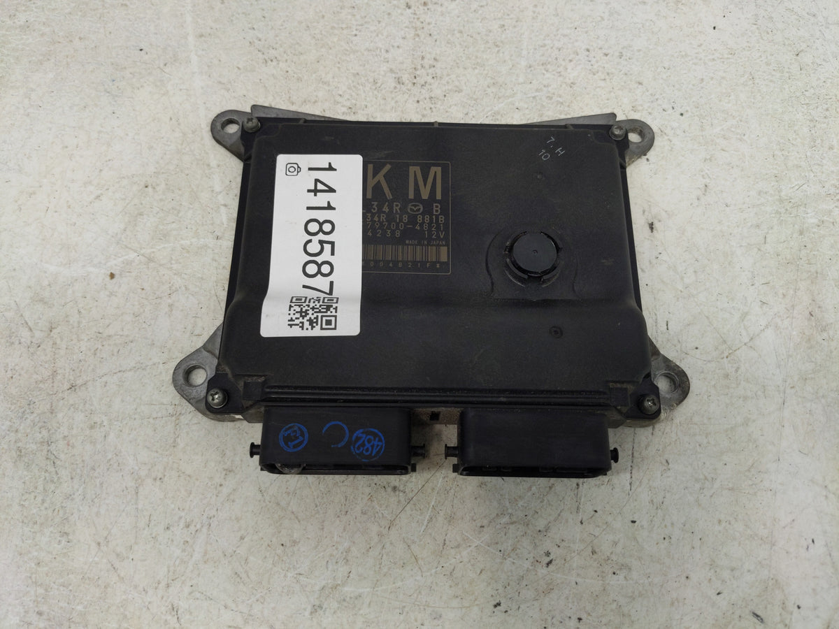 2007 Mazda Mazda3 PCM Engine Control Computer ECU ECM PCU OEM P/N:L34R 18 881B, 279700-4821 Fits 2008 2009 OEM Used Auto Par