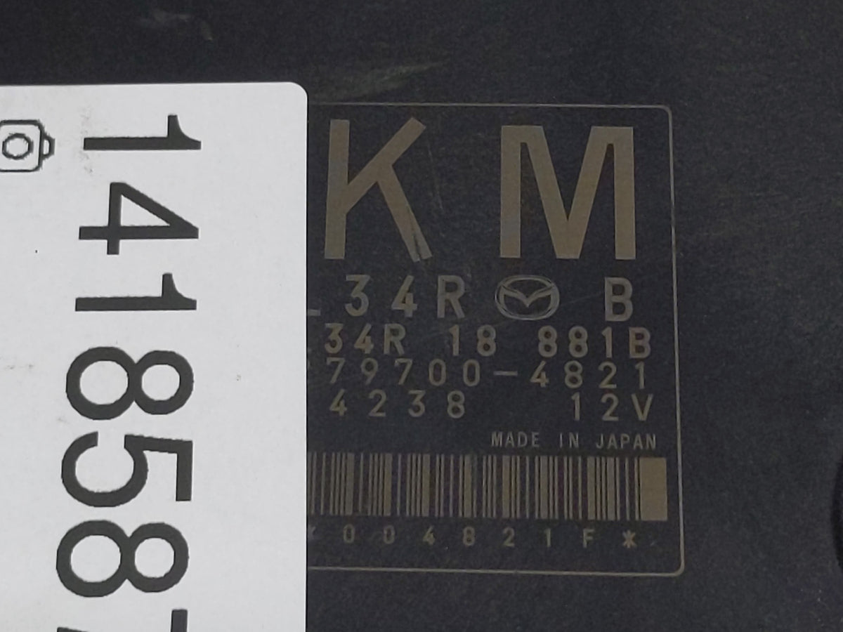 2007 Mazda Mazda3 PCM Engine Control Computer ECU ECM PCU OEM P/N:L34R 18 881B, 279700-4821 Fits 2008 2009 OEM Used Auto Par