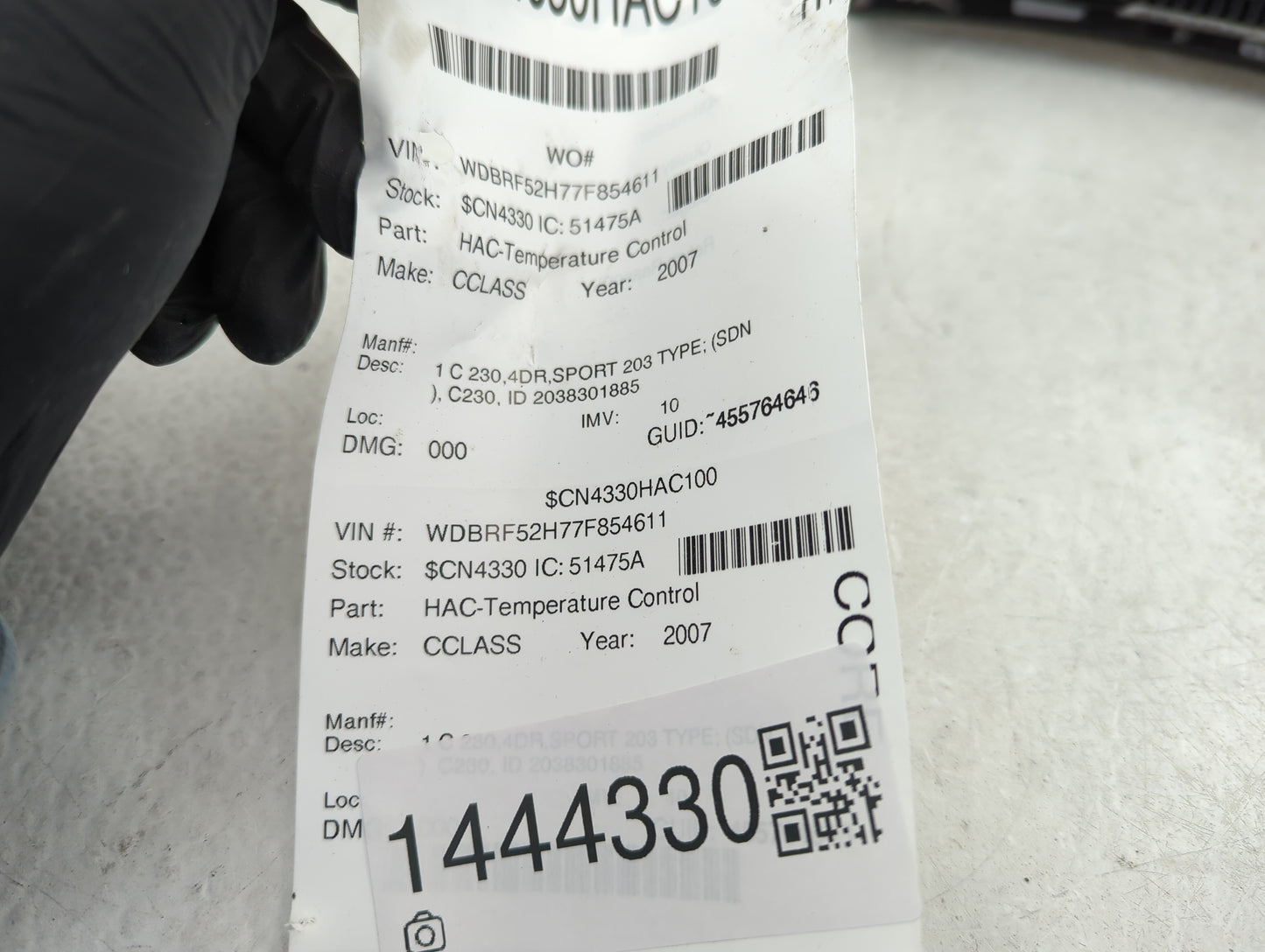 2007 Mercedes-Benz C-Class Climate Control Module Temperature AC/Heater Replacement Fits Fits 2001 2002 2003 2004 2005 2006 