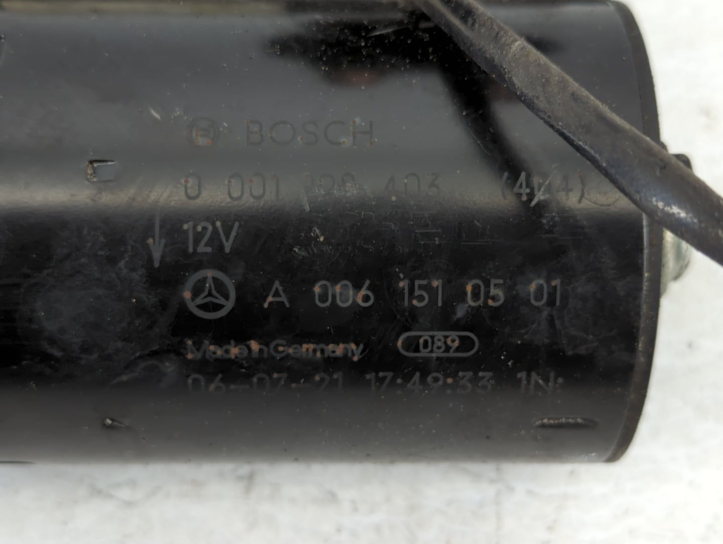 2006-2009 Mercedes-Benz C230 Car Starter Motor Solenoid OEM P/N:A 006 151 05 01 Fits Fits 2005 2006 2007 2008 2009 OEM Used 