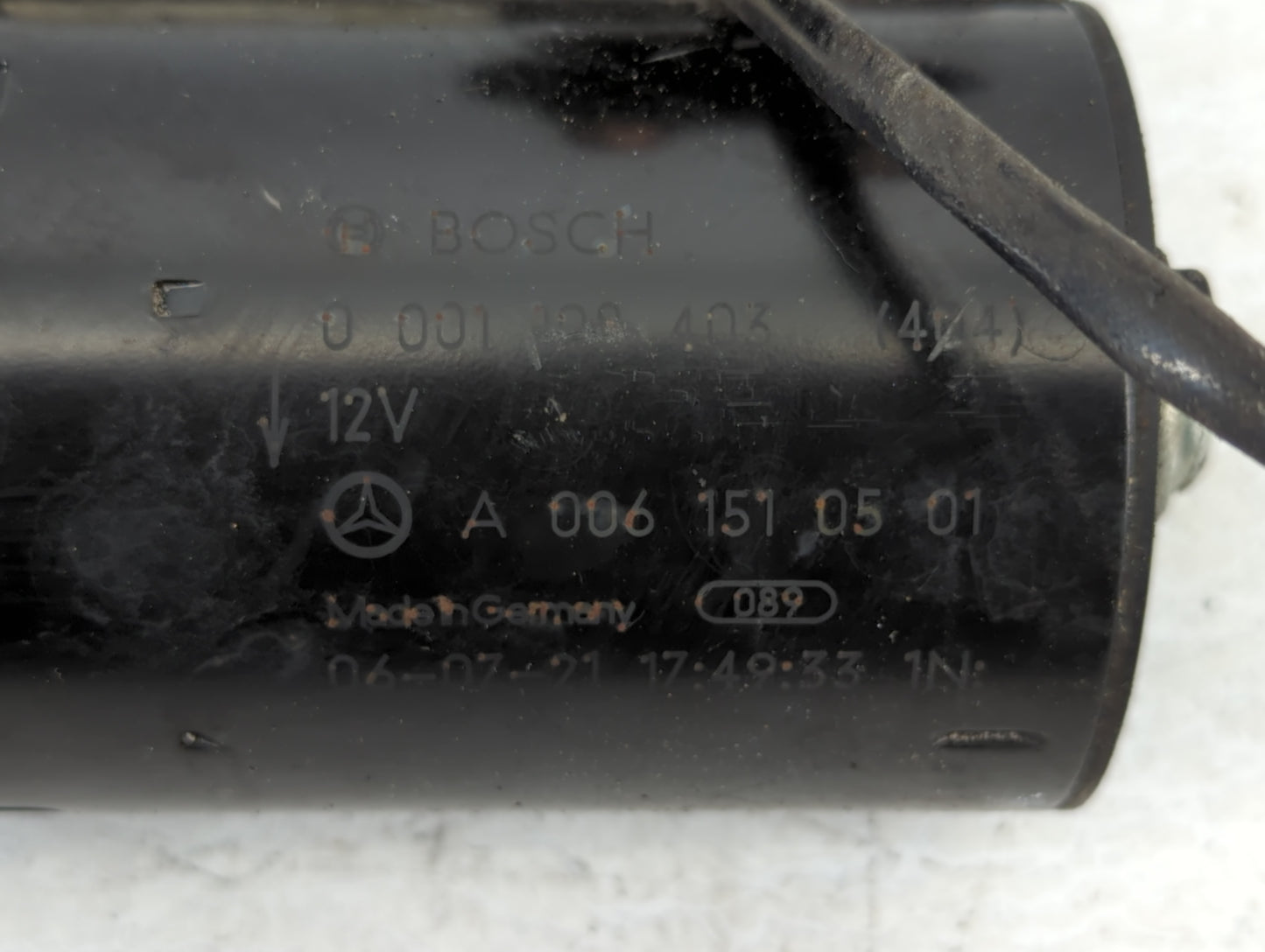 2006-2009 Mercedes-Benz C230 Car Starter Motor Solenoid OEM P/N:A 006 151 05 01 Fits Fits 2005 2006 2007 2008 2009 OEM Used 