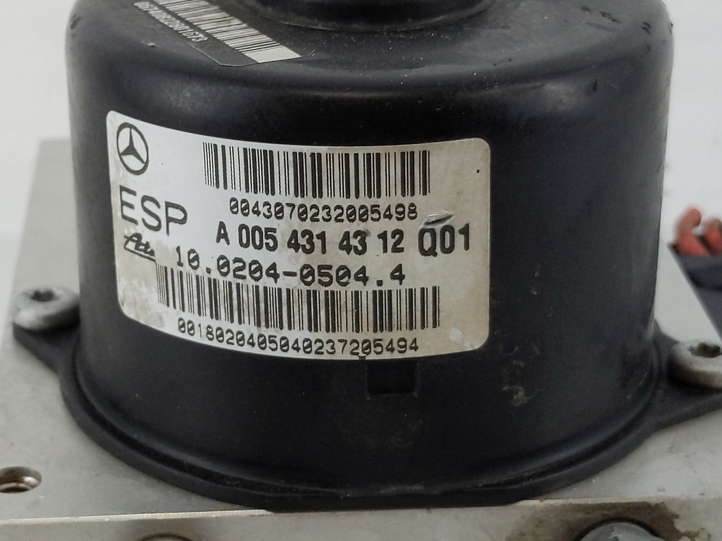 2007 Mercedes-Benz C250 ABS Pump Control Module Replacement P/N:A 005 431 43 12 Fits Fits 2006 2008 2009 OEM Used Auto Parts