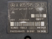 2006-2007 Mercedes-Benz C280 ABS Pump Control Module Replacement P/N:A 035 545 79 32 A 009 431 27 12 Fits OEM Used Auto Part