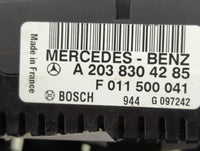 2006-2007 Mercedes-Benz C280 Climate Control Module Temperature AC/Heater Replacement P/N:A 203 830 42 85 Fits Fits 2006 200