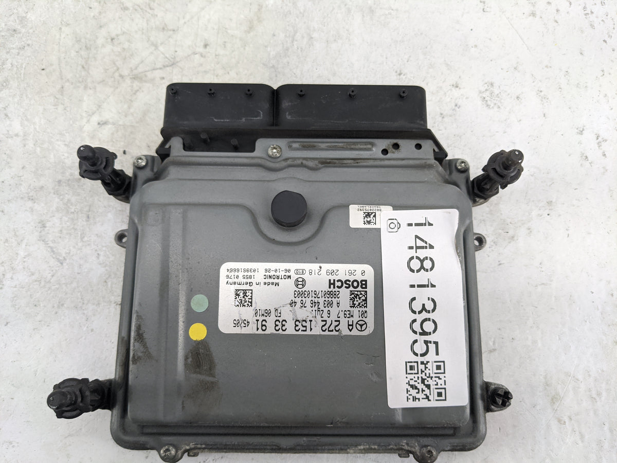 2007 Mercedes-Benz C280 PCM Engine Control Computer ECU ECM PCU OEM P/N:A 272 153 33 91 0 261 209 218, A 003 446 76 40 Fits 