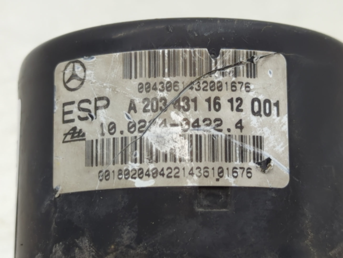 2006-2007 Mercedes-Benz C280 ABS Pump Control Module Replacement P/N:A 203 431 16 12 Fits Fits 2006 2007 OEM Used Auto Parts