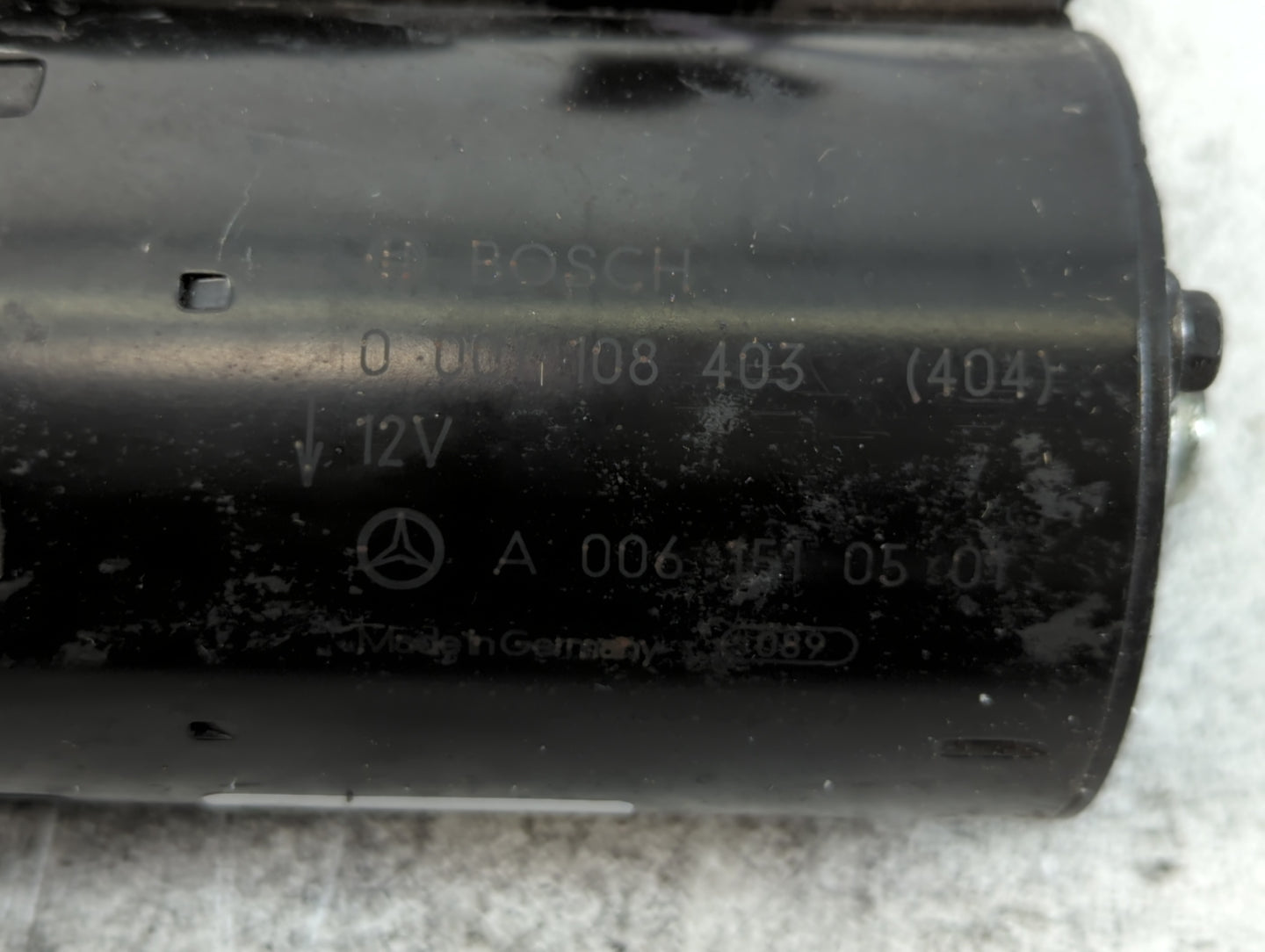 2006-2009 Mercedes-Benz C350 Car Starter Motor Solenoid OEM P/N:A 006 151 05 01 Fits Fits 2005 2006 2007 2008 2009 OEM Used 