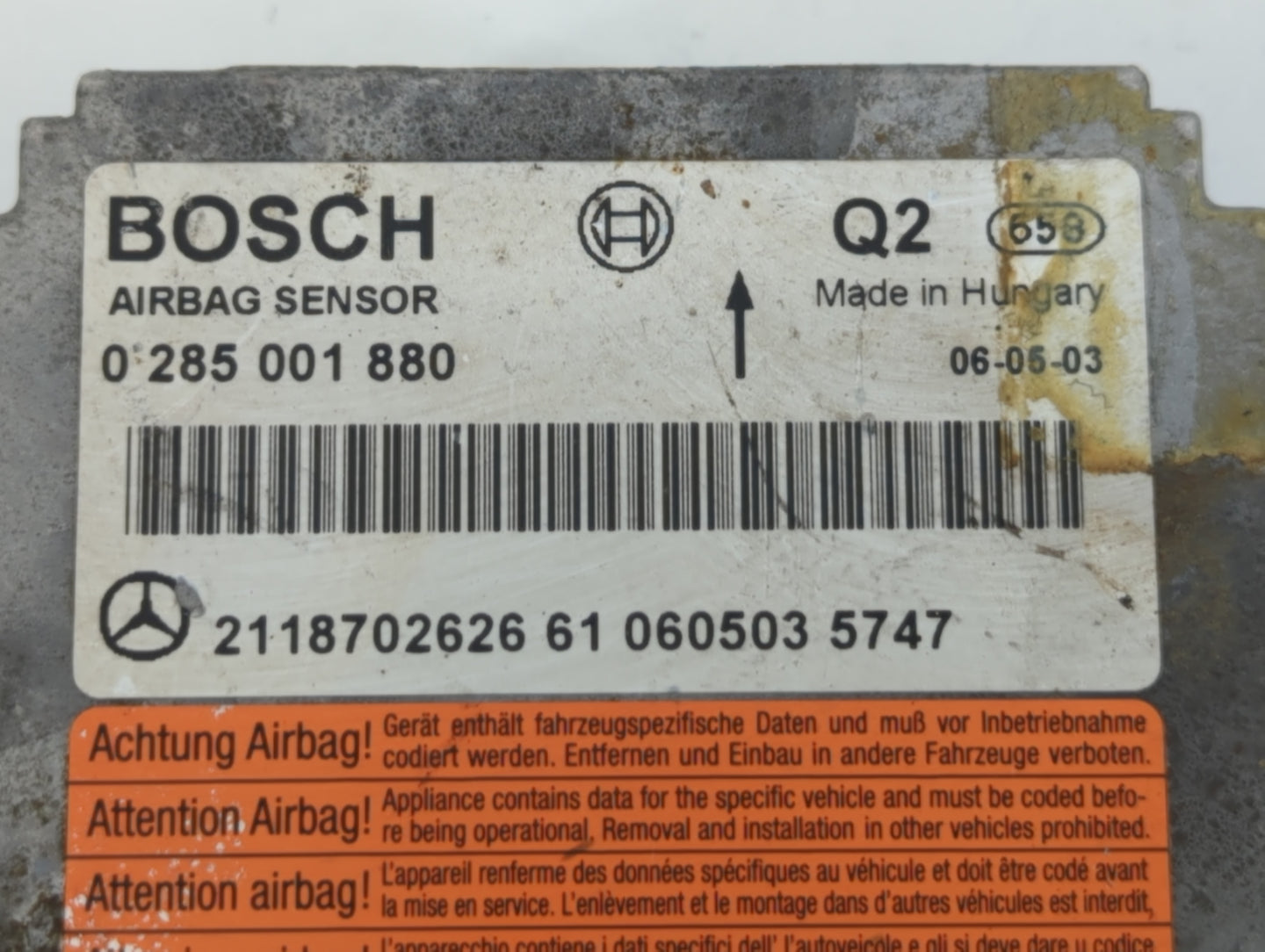 2007-2008 Mercedes-benz Cl550 Chassis Control Module Ccm Bcm Body Control - Oemusedautoparts1.com
