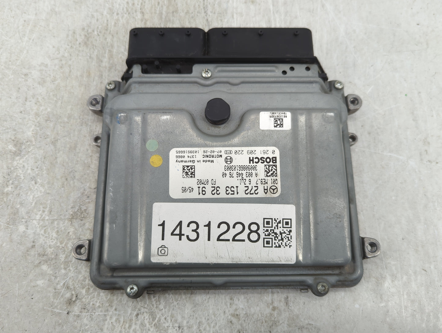 2007-2009 Mercedes-Benz Clk350 PCM Engine Control Computer ECU ECM PCU OEM P/N:A 272 153 32 91 0 261 209 220 Fits OEM Used A