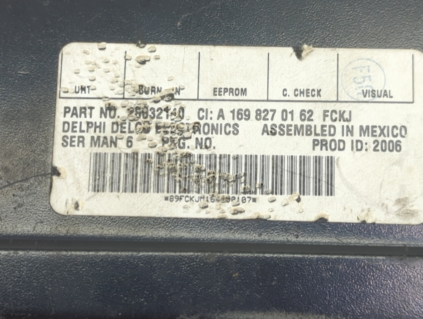 2007 Mercedes-Benz E-Class Radio AM FM Cd Player Receiver Replacement P/N:25032140 A1698270162 Fits Fits 2006 2008 OEM Used 