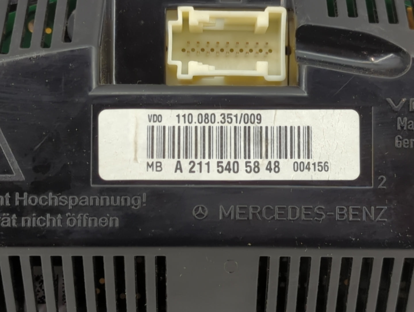 2007 Mercedes-Benz E350 Instrument Cluster Speedometer Gauges P/N:A 211 540 58 48 Miles: Fits OEM Used Auto Parts - Oemuseda