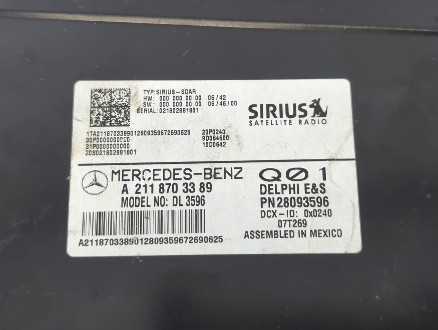 2007-2009 Mercedes-benz Gl320 Transmission Control Module Tcu Tcm - Oemusedautoparts1.com