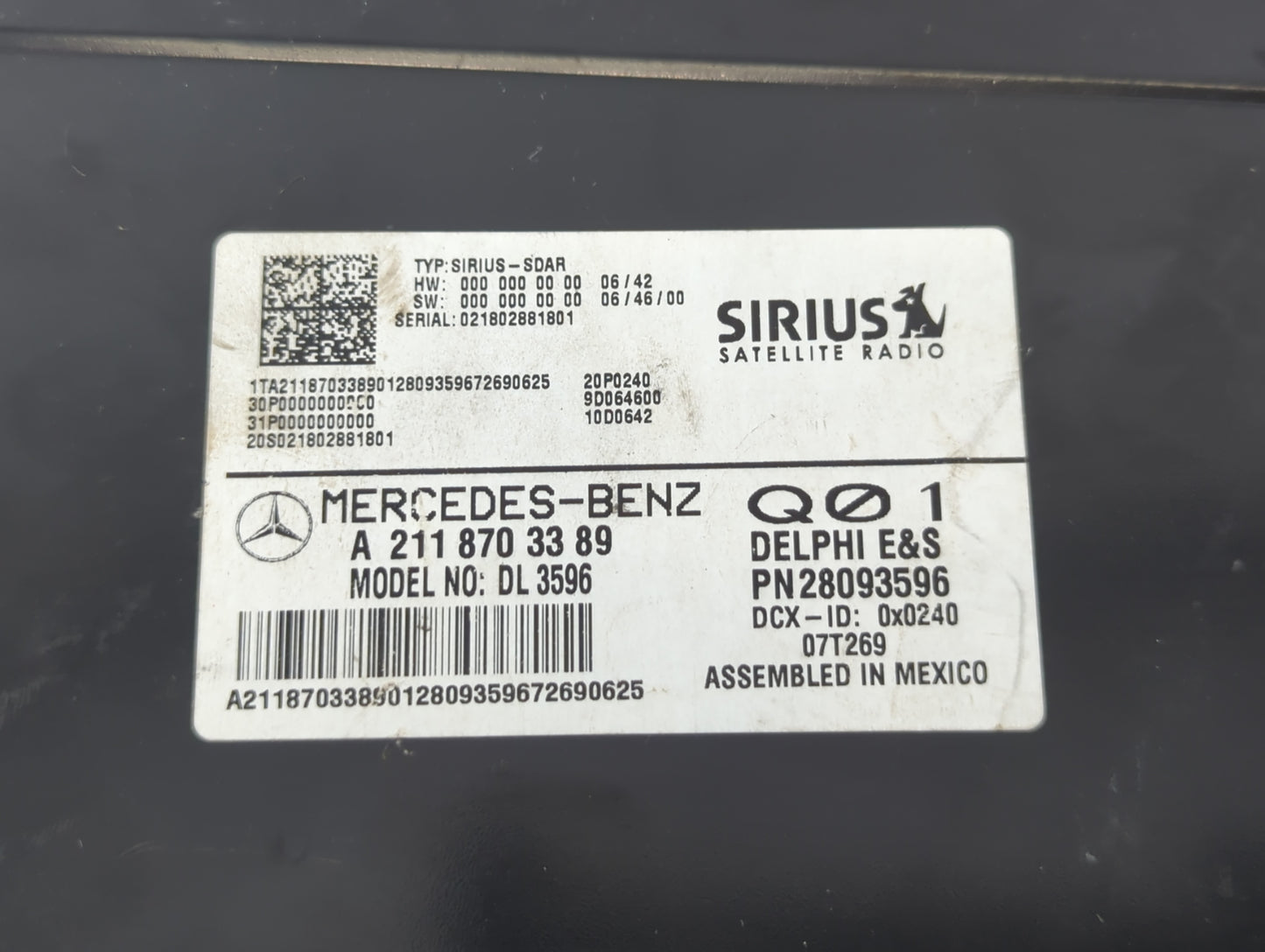 2007-2009 Mercedes-benz Gl320 Transmission Control Module Tcu Tcm - Oemusedautoparts1.com