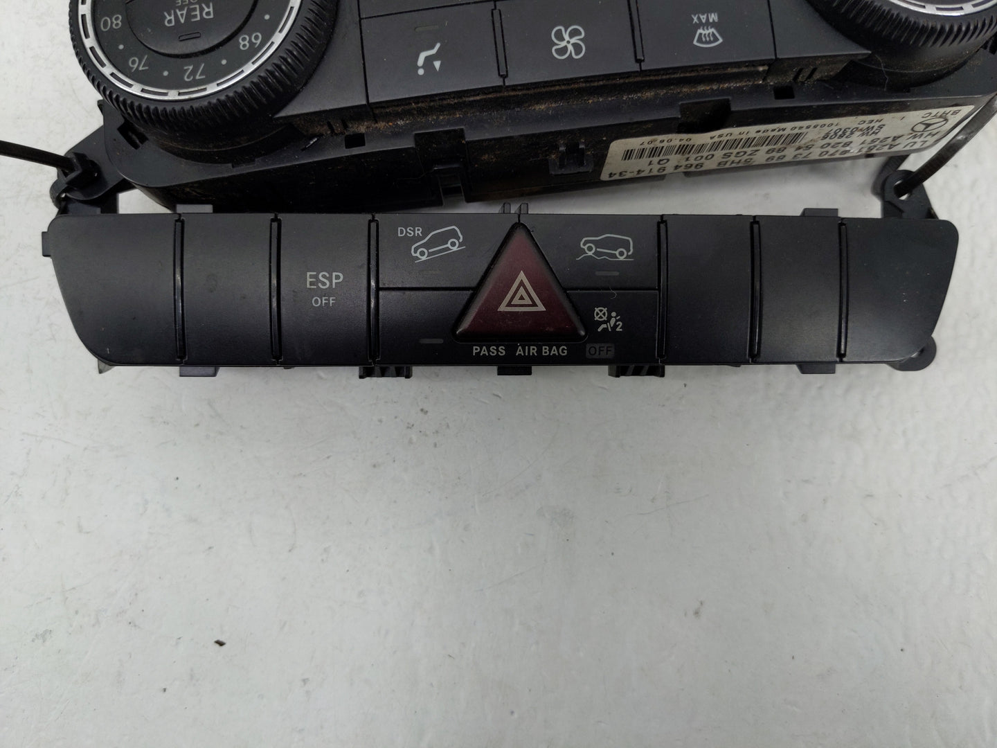 2006-2008 Mercedes-Benz Ml350 Climate Control Module Temperature AC/Heater Replacement Fits Fits 2006 2007 2008 OEM Used Aut