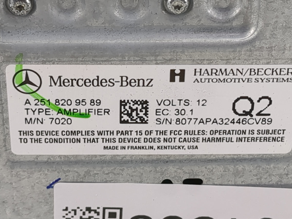 2007 Mercedes-benz Ml350 Radio Speaker Amplifier A2518209589|7020 - Oemusedautoparts1.com