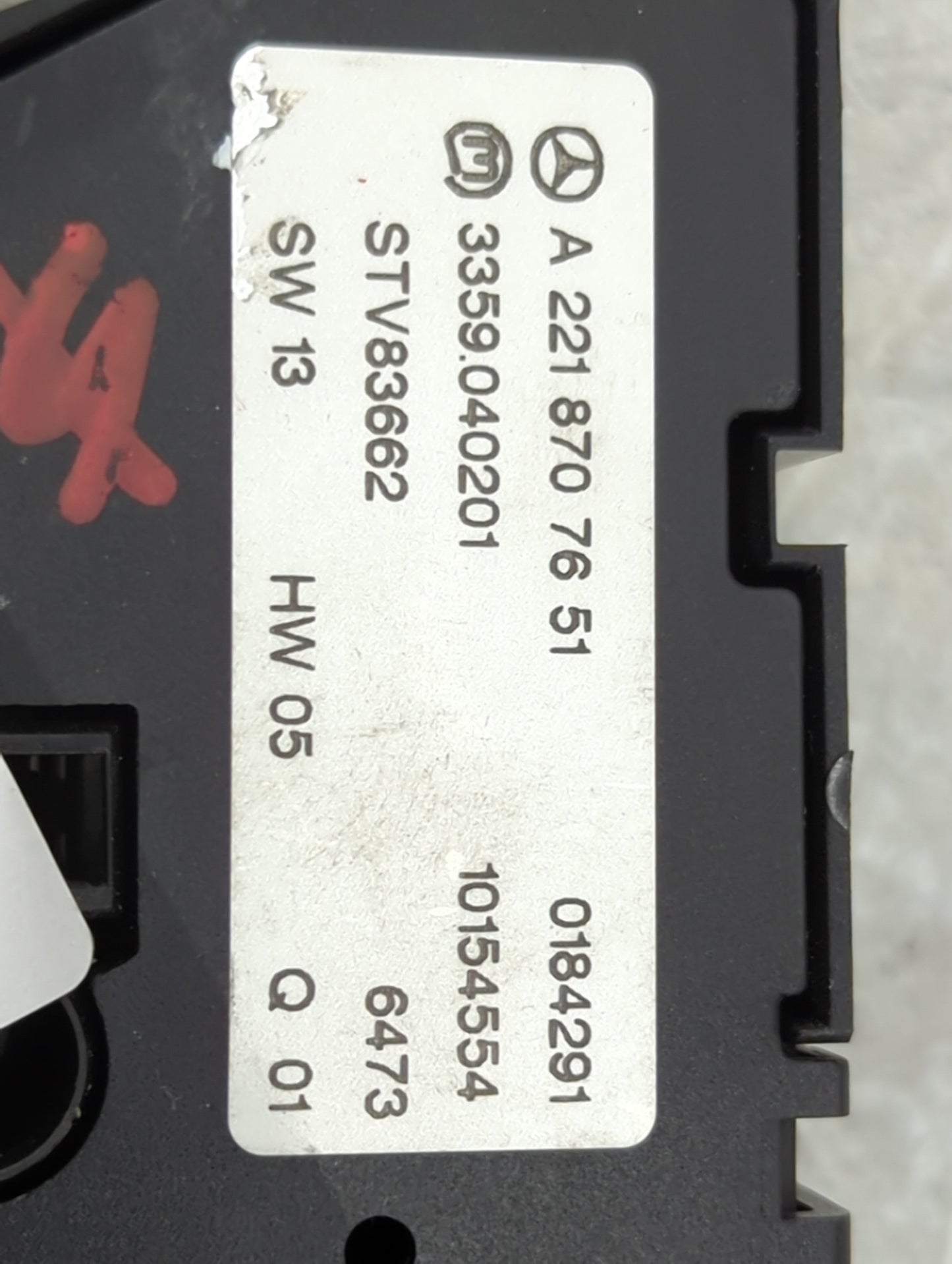 2007 Mercedes-Benz S-Class Climate Control Module Temperature AC/Heater Replacement P/N:A2218707651 3359040201, STV83662 Fit