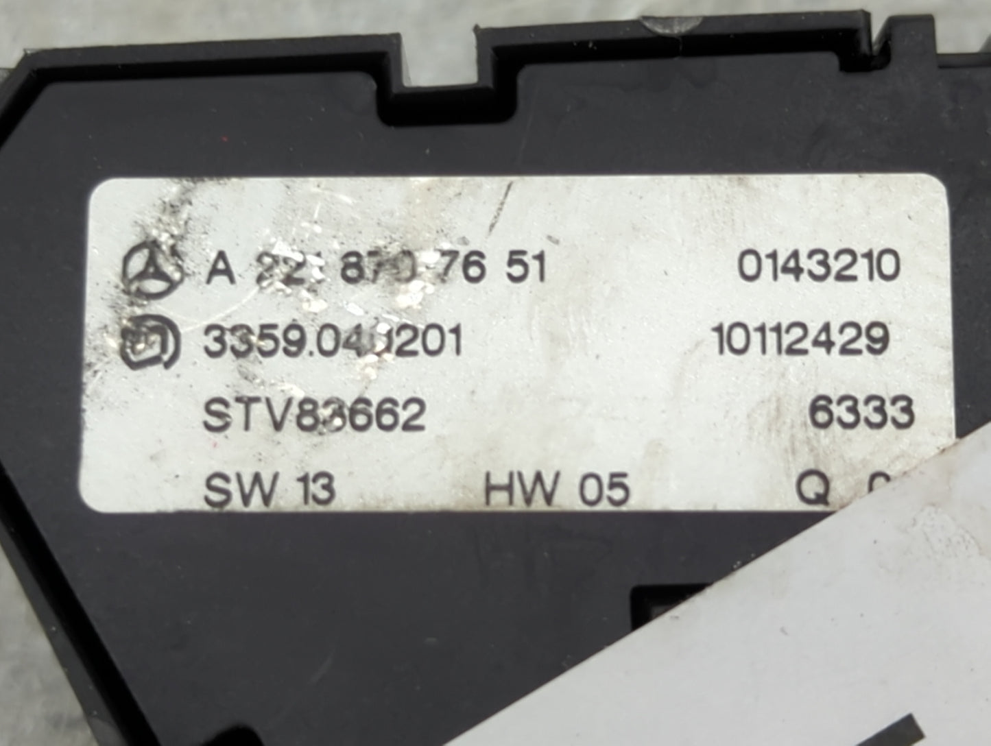 2007 Mercedes-benz S-class Seat Control Module - Oemusedautoparts1.com