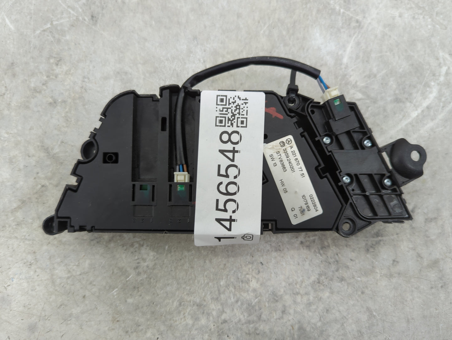 2007 Mercedes-benz S-class Passenger Right Seat Switch 1456548 - Oemusedautoparts1.com