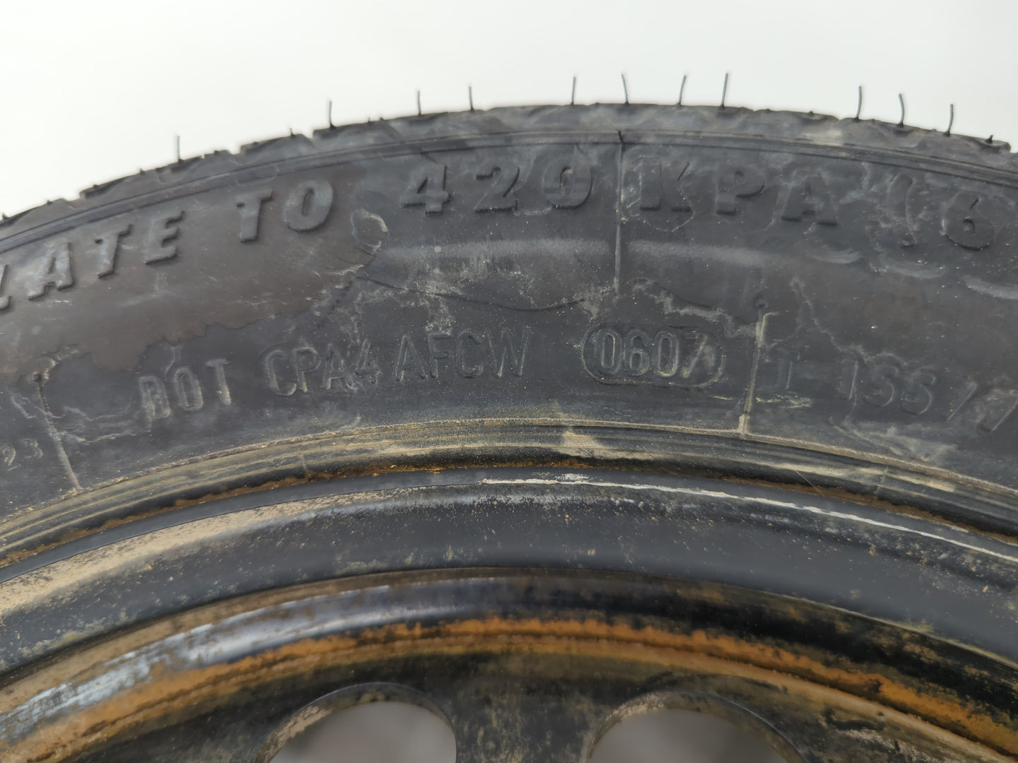 2007 Mercedes-benz S550 Spare Donut Tire Wheel Rim Oem - Oemusedautoparts1.com