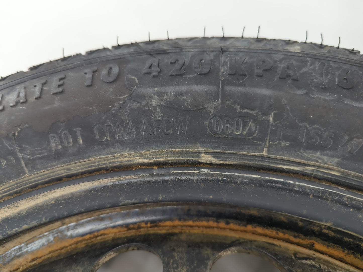 2007 Mercedes-benz S550 Spare Donut Tire Wheel Rim Oem - Oemusedautoparts1.com