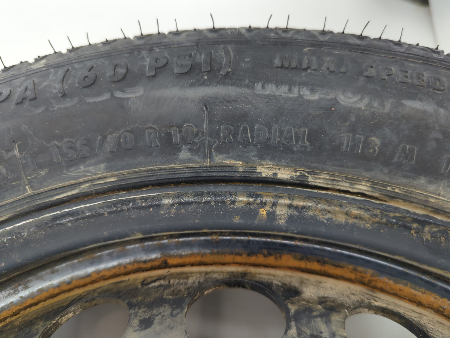 2007 Mercedes-benz S550 Spare Donut Tire Wheel Rim Oem - Oemusedautoparts1.com