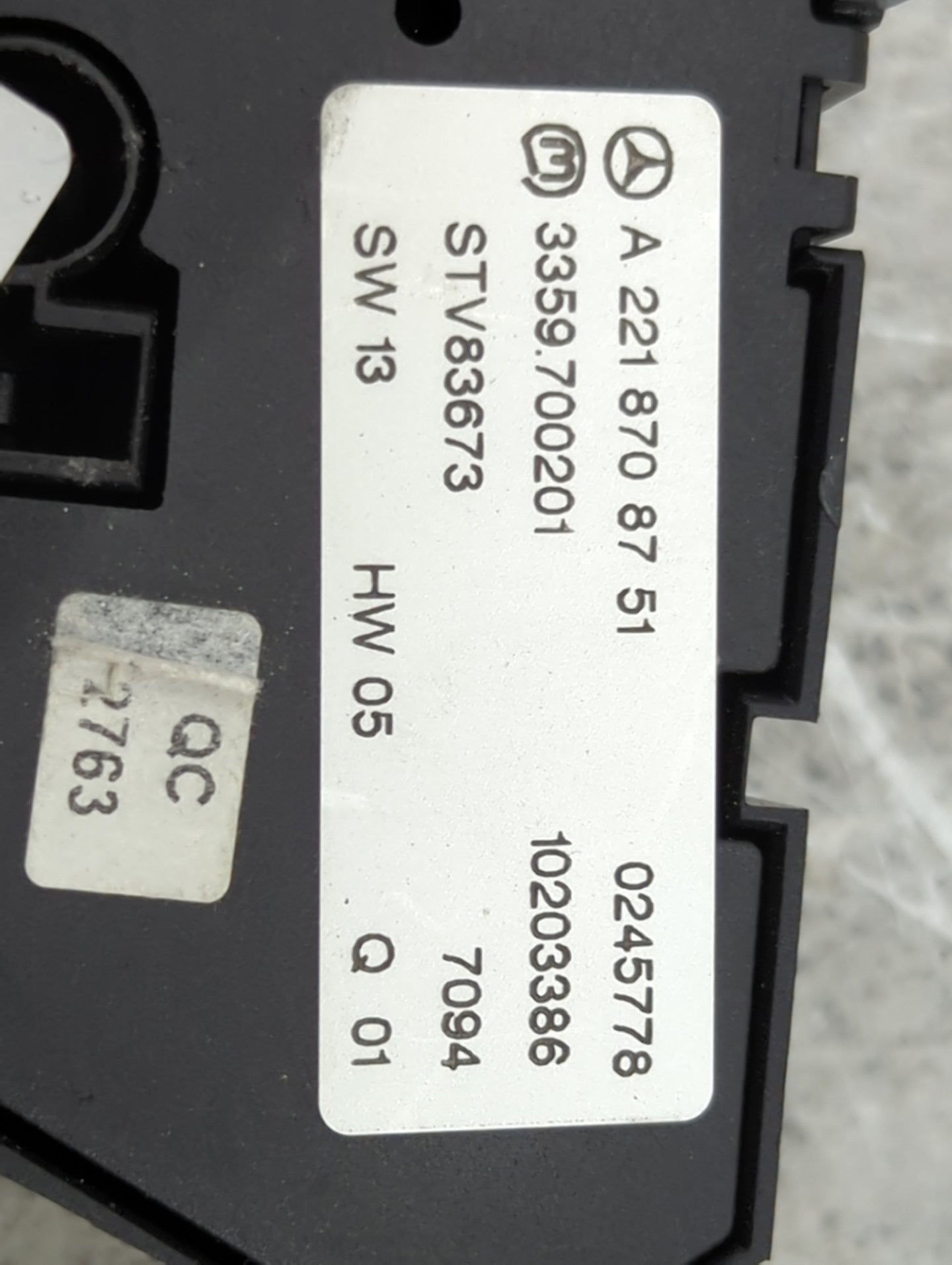 2007 Mercedes-Benz S550 Climate Control Module Temperature AC/Heater Replacement P/N:A2218708751 3359.700201, STV83673 Fits 