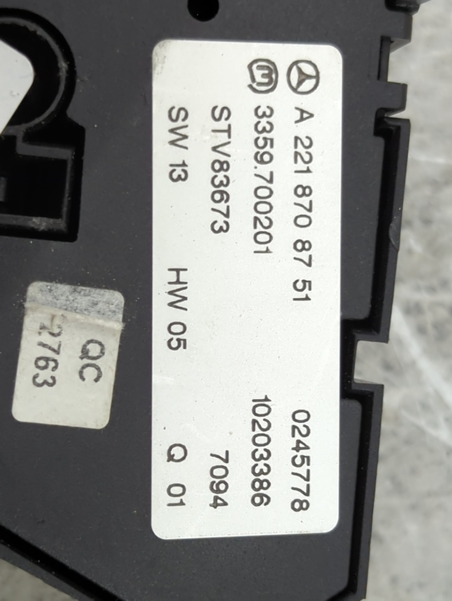 2007 Mercedes-Benz S550 Climate Control Module Temperature AC/Heater Replacement P/N:A2218708751 3359.700201, STV83673 Fits 