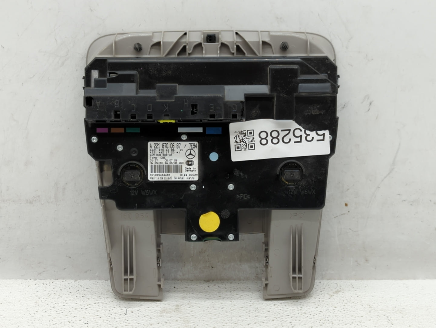 2007 Mercedes-benz S550 Overhead Roof Console - Oemusedautoparts1.com