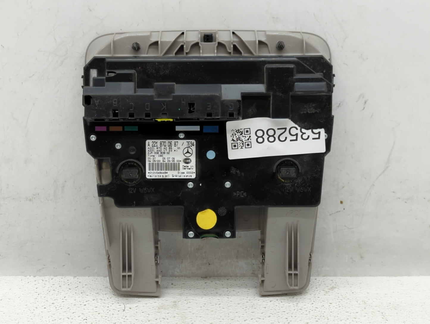 2007 Mercedes-benz S550 Overhead Roof Console - Oemusedautoparts1.com