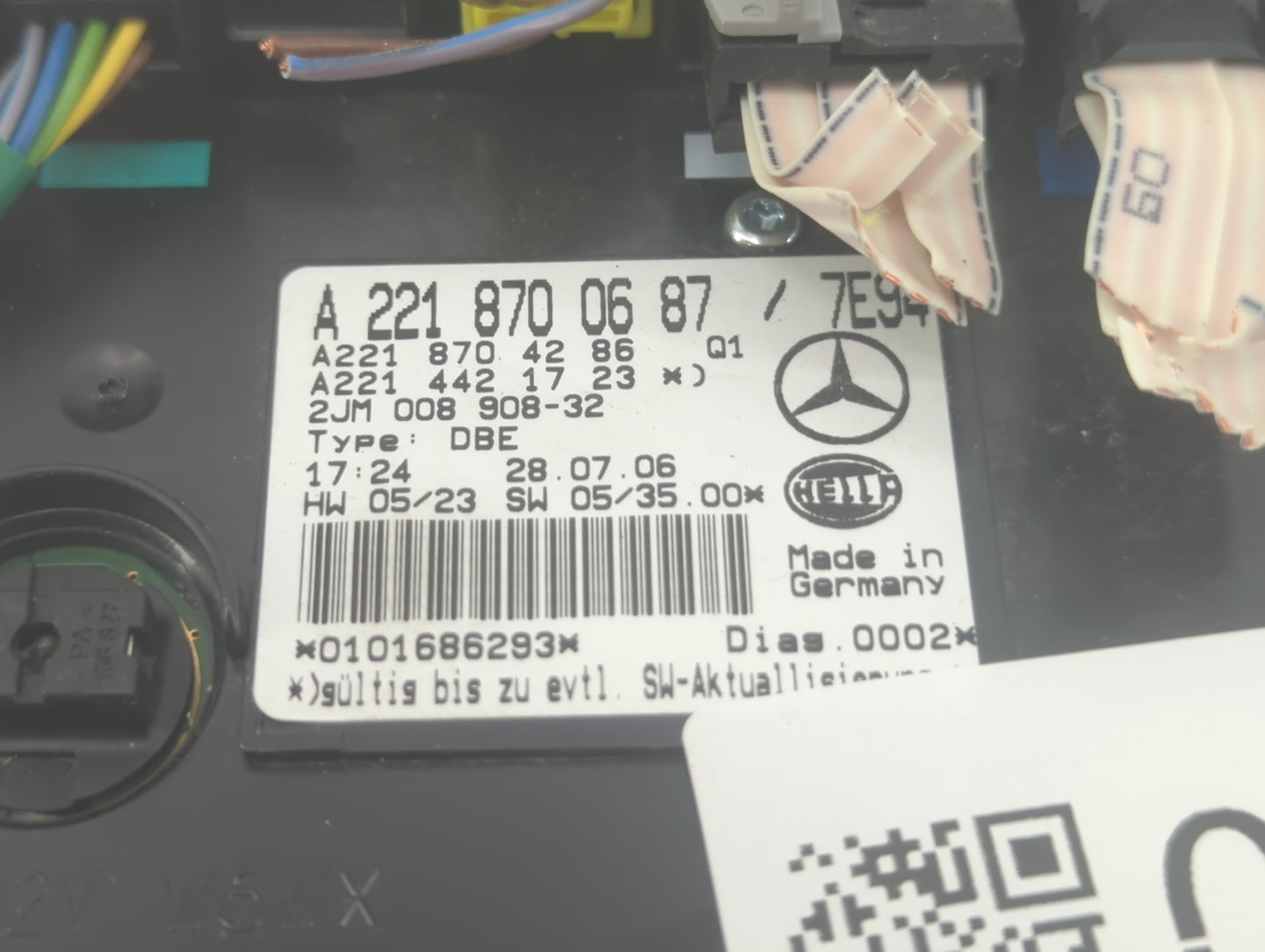 2007 Mercedes-benz S550 Overhead Roof Console - Oemusedautoparts1.com