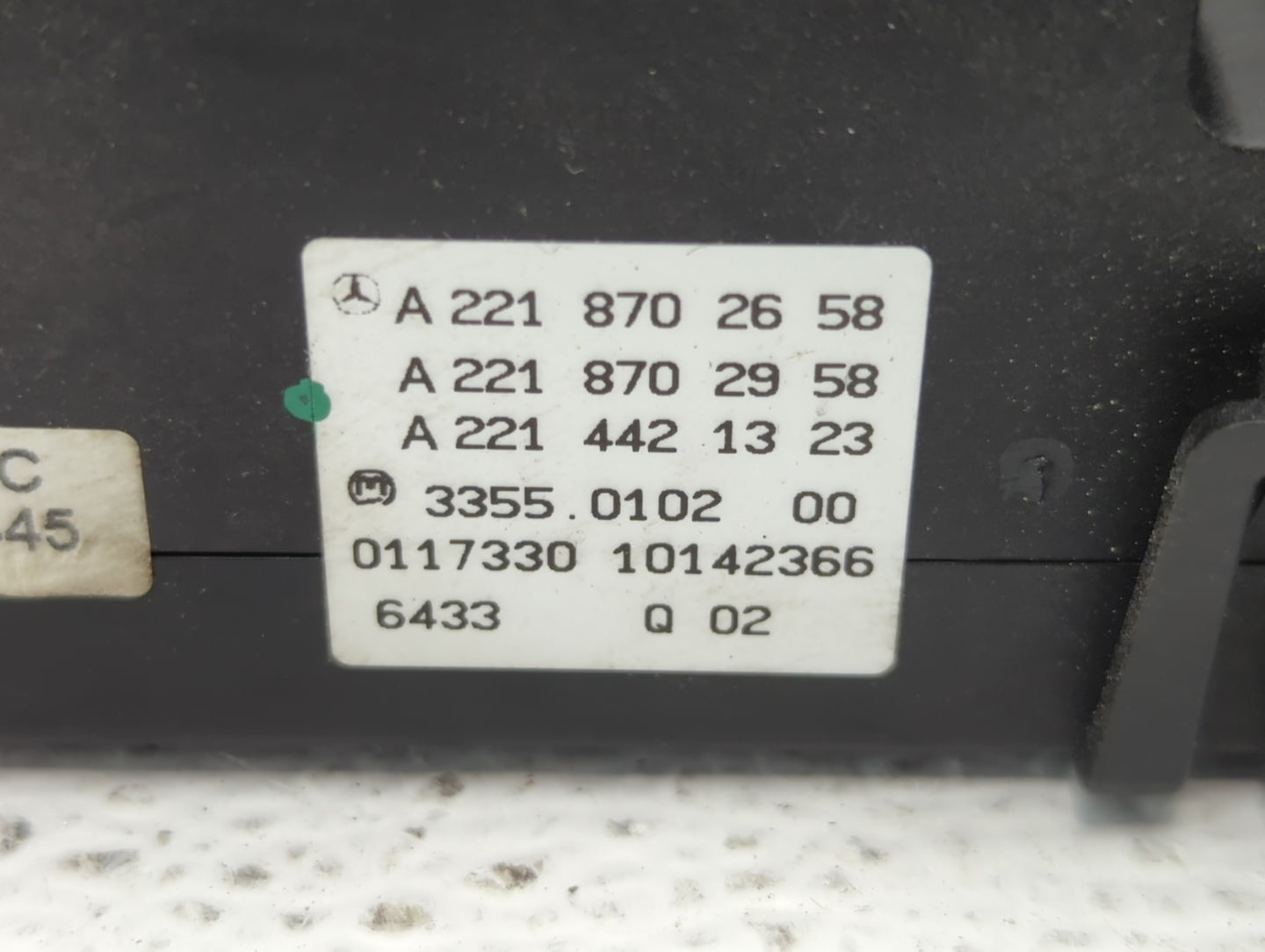 2007-2011 Mercedes-Benz S600 Climate Control Module Temperature AC/Heater Replacement P/N:A 221 870 26 58 A 221 870 98 10 Fi