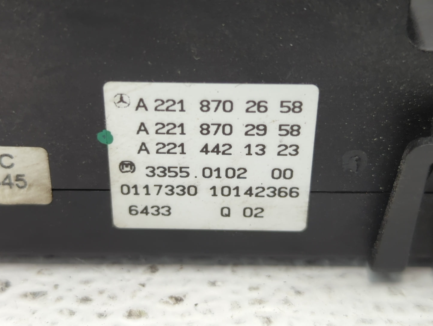 2007-2011 Mercedes-Benz S600 Climate Control Module Temperature AC/Heater Replacement P/N:A 221 870 26 58 A 221 870 98 10 Fi