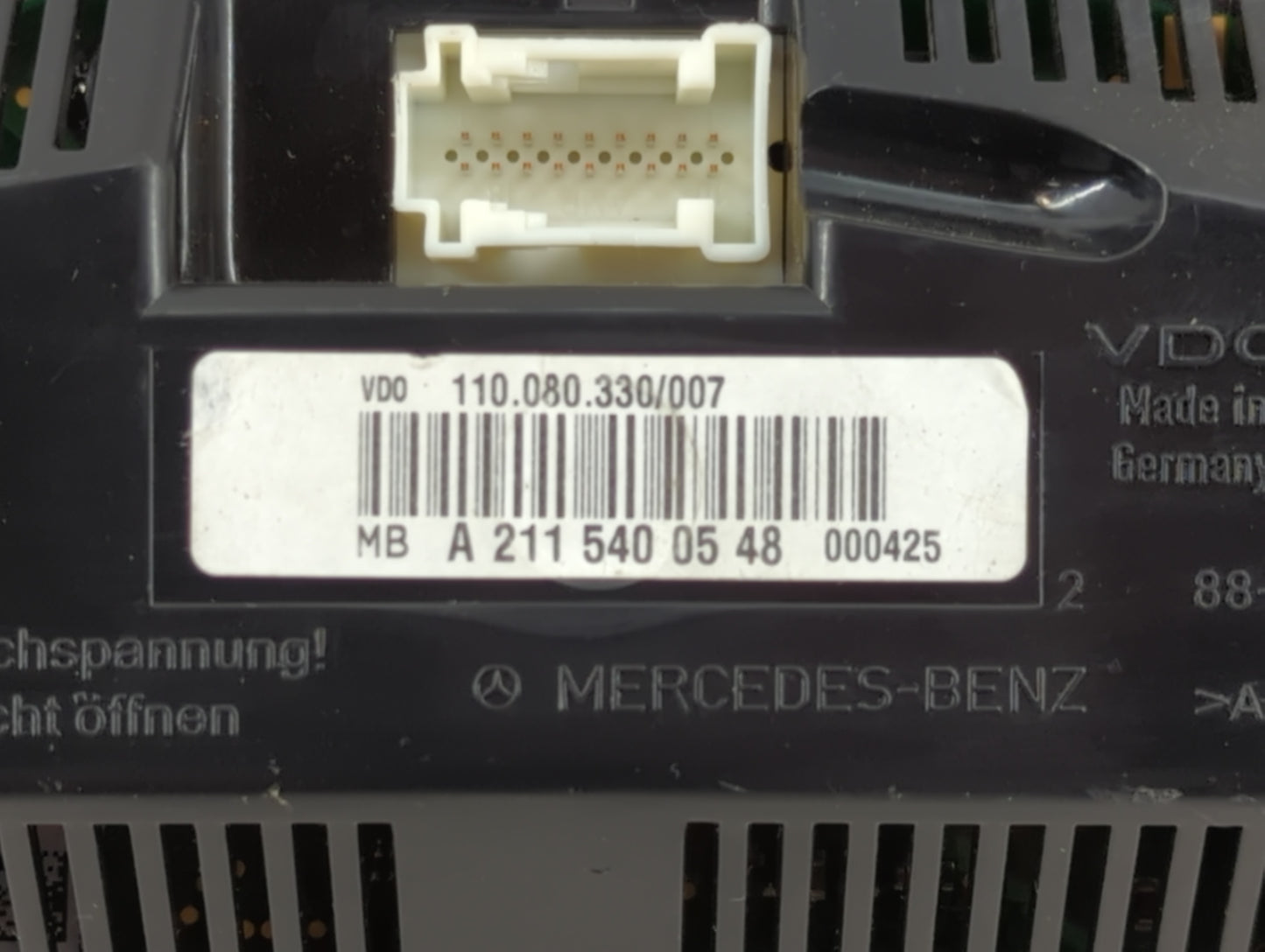 2007 Mercedes Mercedes E-Class Instrument Cluster Speedometer Gauges Fits OEM Used Auto Parts - Oemusedautoparts1.com