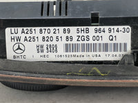 2007 Mercedes R-Class Climate Control Module Temperature AC/Heater Replacement P/N:A2518702189 A2518205189 Fits Fits 2008 OE