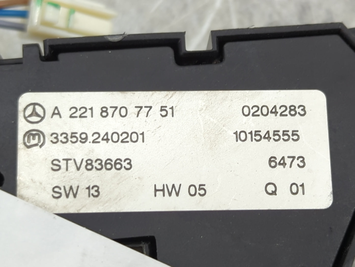 2007 Mercedes S550 Climate Control Module Temperature AC/Heater Replacement P/N:A2218707751 3359.240201, STV83663 Fits OEM U
